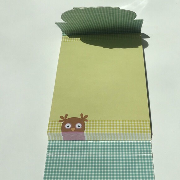 Sassy Pet Saks by Douglas - Ruffled Blue/Green Owl Purse & Notepad - Picture 10 of 11